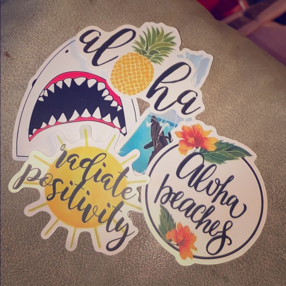 Ocean themed 5pack stickers